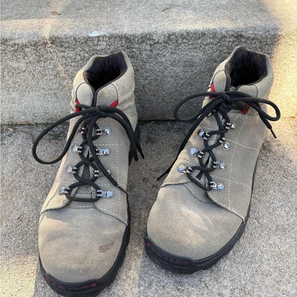 Women's Keds Hiking Boots - Gray/Tan and Black Size 8.5
